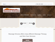 Tablet Screenshot of massagenirvana.com